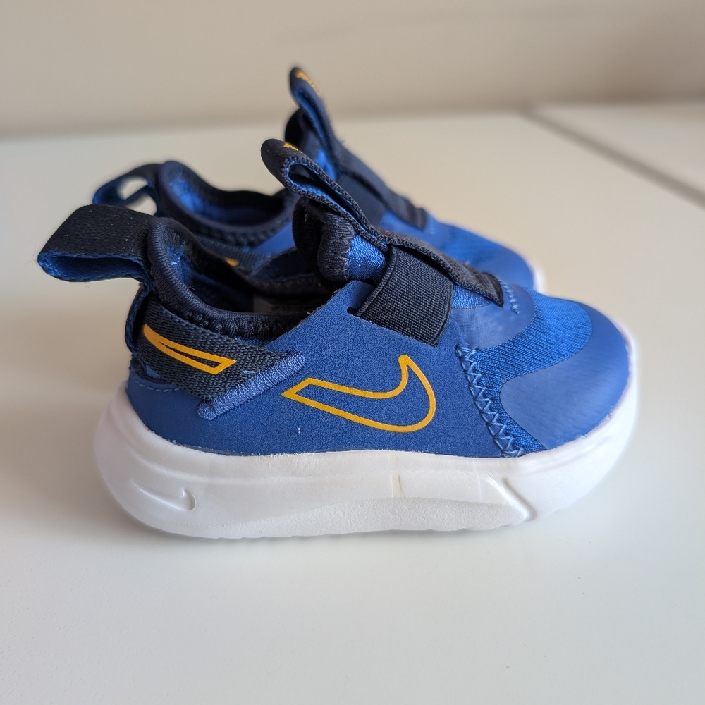 Nike Flex Plus Toddler Athletic Shoes, Blue And Yellow Sneaker